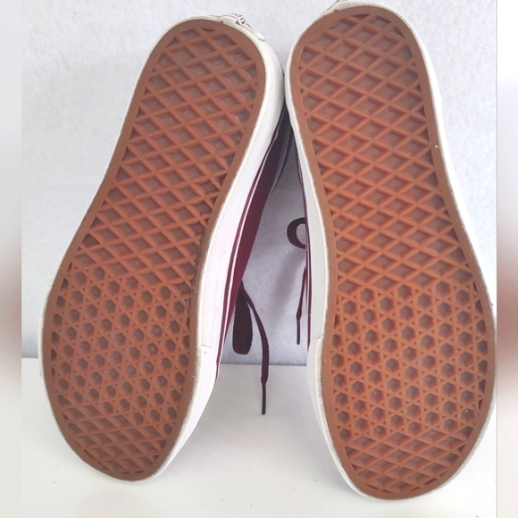 VANS Premium Burgundy Size 6.5 Men Women's 8 In Very Good Condition - Picture 7 of 7